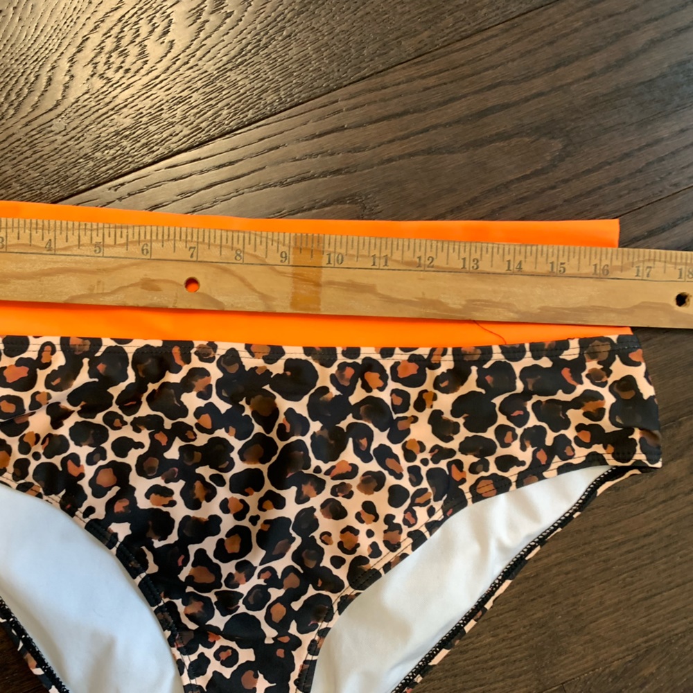 Orange‎ Leopard Bikini Bottom Women Plus Sz 2XL Tan Swimsuit BOTTOM ONLY NWOT - Picture 5 of 7